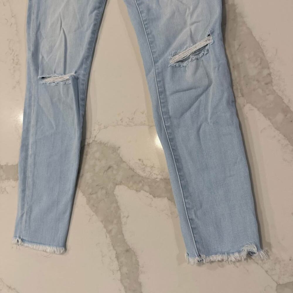 Abercrombie & Fitch The Super Skinny Ankle Mid Rise Denim Jeans Women's 28 Blue - Picture 2 of 9